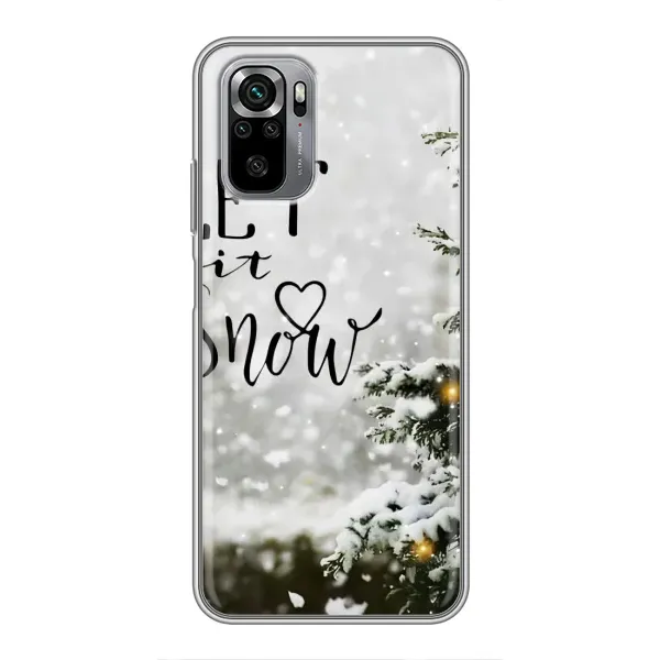 Чохол з принтом «Let it snow» для Xiaomi Redmi Note 10S
