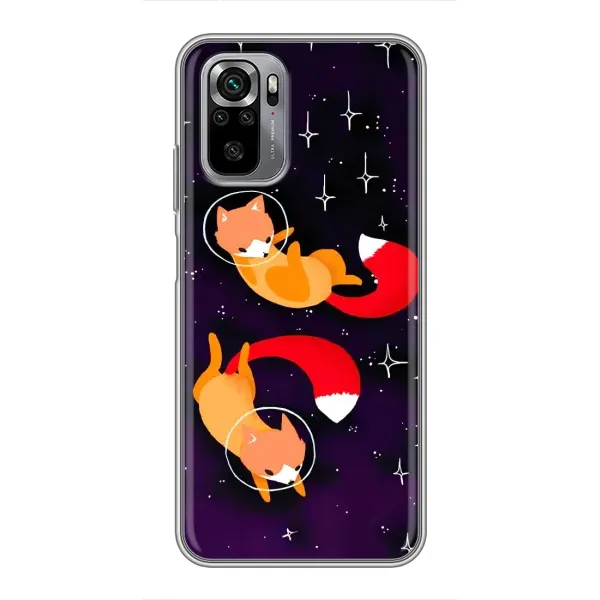 Чехол с принтом «Лисички космонавты» для Xiaomi Redmi Note 10S Чехол с принтом «Лисички космонавты» для Xiaomi Redmi Note 10S