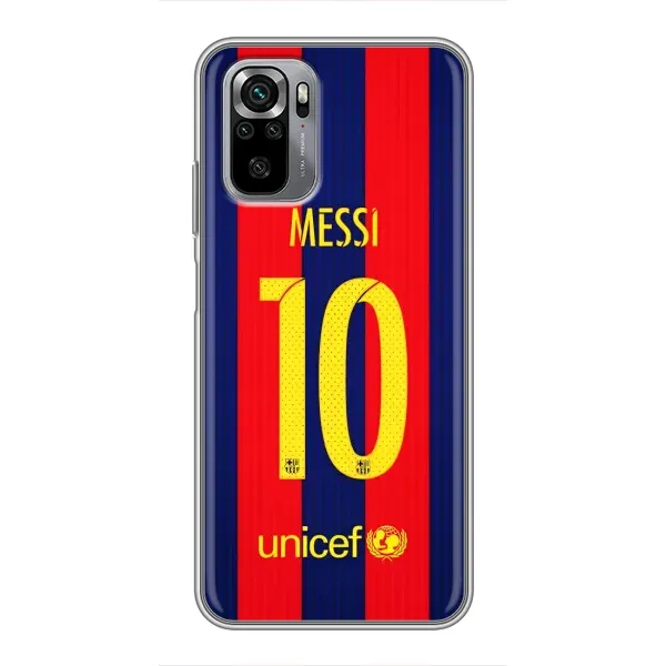 Чехол с принтом «Messi Barca 10» для Xiaomi Redmi Note 10S