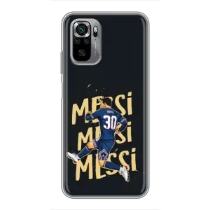 Чохли для Xiaomi Redmi Note 10S (Leo чемпіон) (AlphaPrint) (Messi ПСЖ)