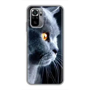 Чохли з Котиками для Xiaomi Redmi Note 10S (VPrint) (Сірий Кіт)