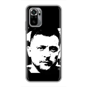 Чохол для Xiaomi Redmi Note 10S (AlphaPrint - с принтом Зеленського) (Зеленский АРТ)