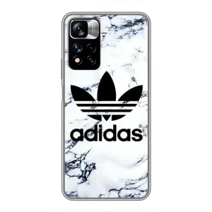 Чохли Адидас для Xiaomi Redmi Note 11 Pro Plus (AlphaPrint) (Адідас на мраморі)