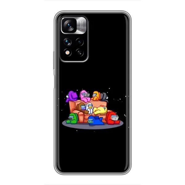 Чохол з принтом «Амонг-ас» для Xiaomi Redmi Note 11 Pro Plus