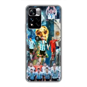 Чехлы Месси для Xiaomi Redmi Note 11 Pro Plus (AlphaPrint) (Аргентина Месси)