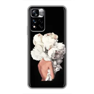 Чехлы (ART) Цветы на Xiaomi Redmi Note 11 Pro Plus (VPrint) (Білі квіти)