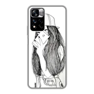 Чохол з друком для Xiaomi Redmi Note 11 Pro Plus - (Мода) (AlphaPrint) (Фото дівчини)