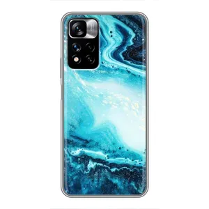 Мраморний чехол на Xiaomi Redmi Note 11 Pro Plus (VPrint) (Блакитний мрамор)