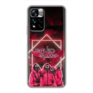 Чохол Гра в кальмара для Xiaomi Redmi Note 11 Pro Plus (Охоронці Гра кальмара)
