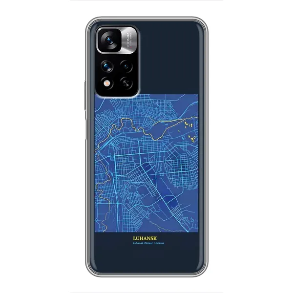 Чохол з принтом «Луганськ» для Xiaomi Redmi Note 11 Pro Plus