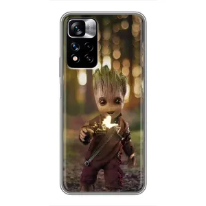 Чохол МАРВЕЛ для Сяомі Редми Ноут 11 Про Плюс (AlphaPrint) (I am Groot)