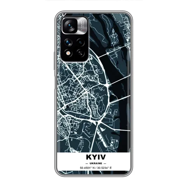 Чохол з принтом «Київ» для Xiaomi Redmi Note 11 Pro Plus