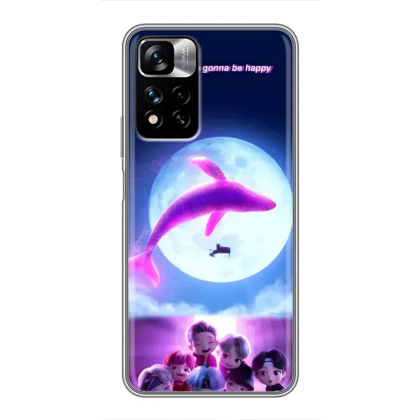 Чохол з принтом «КИТ BTS» для Xiaomi Redmi Note 11 Pro Plus