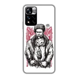 Чохли для Xiaomi Redmi Note 11 Pro Plus с принтом Тараса Шевченко (AlphaPrint) (Козак Шевченко)