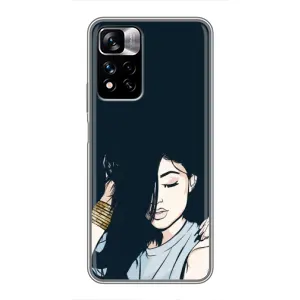 Чохол з друком для Xiaomi Redmi Note 11 Pro Plus - (Мода) (AlphaPrint) (Гарна дівчина)