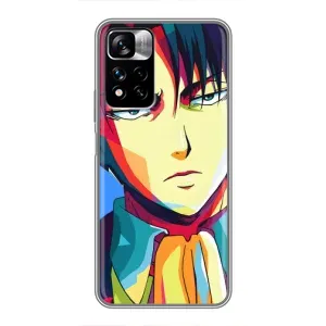 Чохли Персонажі Аніме Наруто для Xiaomi Redmi Note 11 Pro Plus (AlphaPrint) (Леві Аккерман)