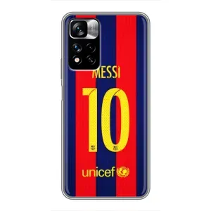 Чехлы Месси для Xiaomi Redmi Note 11 Pro Plus (AlphaPrint) (Messi Barca 10)