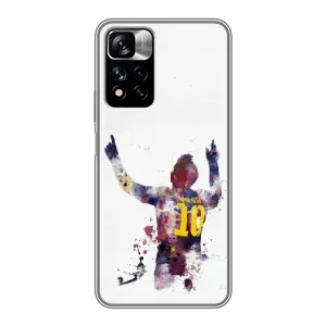 Чехлы Месси для Xiaomi Redmi Note 11 Pro Plus (AlphaPrint) (Messi Barca)