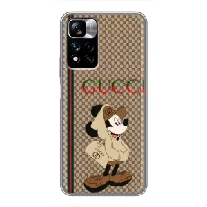 Чохли  GUCCI для Сяомі Редми Ноут 11 Про Плюс (AlphaPrint) (Mickey GUCCI)