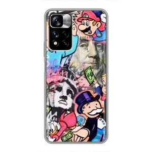 Чохли з крутими принтами для Xiaomi Redmi Note 11 Pro Plus - (PREMIUMPrint) (Monopoly man)