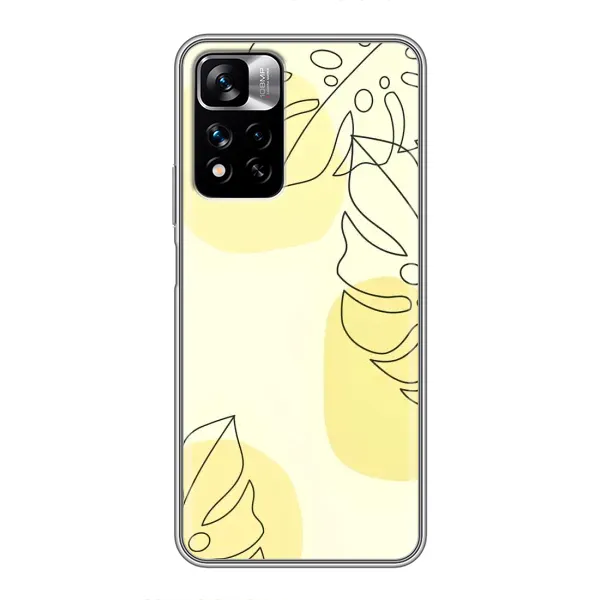Чехол с принтом «Желтая монстера арт» для Xiaomi Redmi Note 11 Pro Plus Чехол с принтом «Желтая монстера арт» для Xiaomi Redmi Note 11 Pro Plus