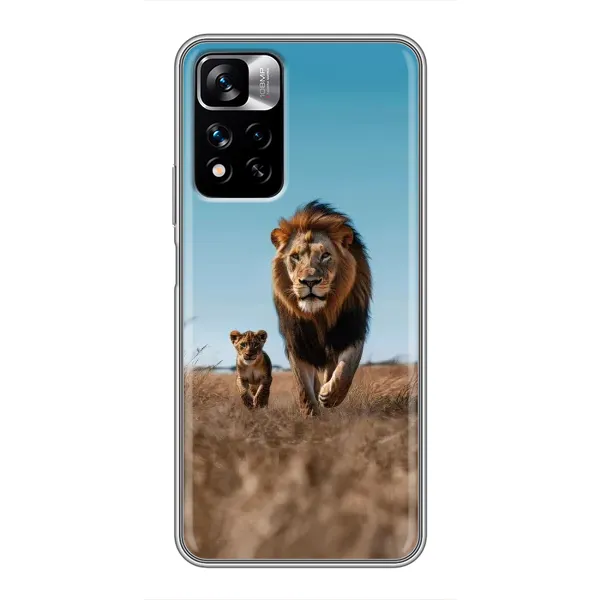 Чохол з принтом «Мусафа та Сімба» для Xiaomi Redmi Note 11 Pro Plus