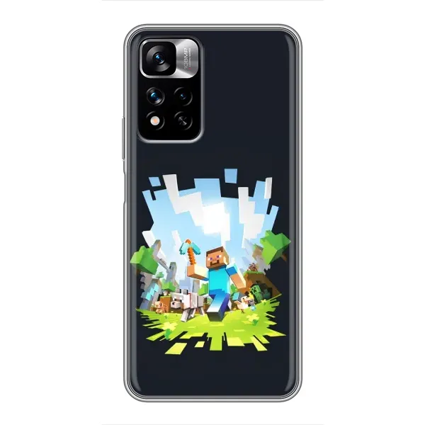 Чехол с принтом «персонажи Minecraft» для Xiaomi Redmi Note 11 Pro Plus Чехол с принтом «персонажи Minecraft» для Xiaomi Redmi Note 11 Pro Plus