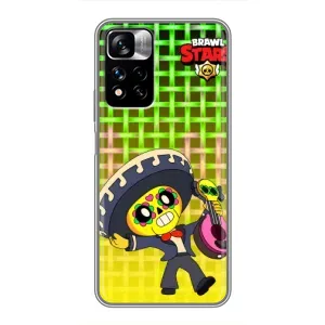 Чехлы Brawl Stars для Xiaomi Redmi Note 11 Pro Plus (AlphaPrint) (Поко в самбреро)