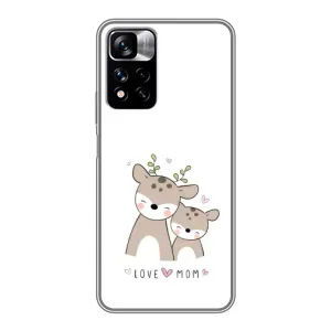 Чохли для мами на Xiaomi Redmi Note 11 Pro Plus (Оленята мама і малюк)