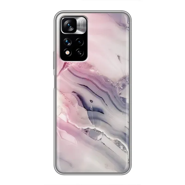 Чехол с принтом «Пурпурный Мрамор» для Xiaomi Redmi Note 11 Pro Plus
