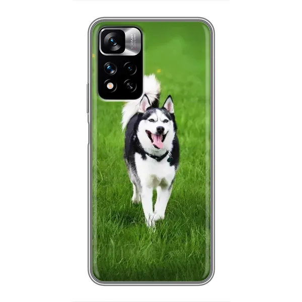 Чехол с принтом «Радостный Хаски» для Xiaomi Redmi Note 11 Pro Plus