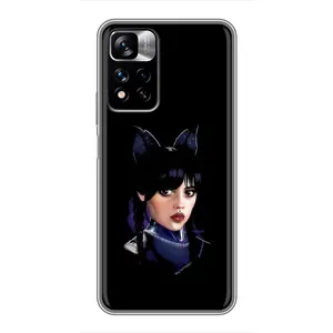 Чохли Венсдей на Xiaomi Redmi Note 11 Pro Plus Уенсдей (AlphaPrint) (серйозна Венздей)