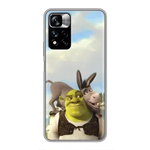 Чохол з мультфільмом Шрек на Xiaomi Redmi Note 11 Pro Plus (Шрек та Осел)
