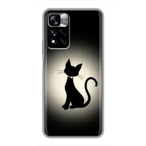 Чохол з принтом для Xiaomi Redmi Note 11 Pro Plus (AlphaPrint) Модні коти (Силует котика)