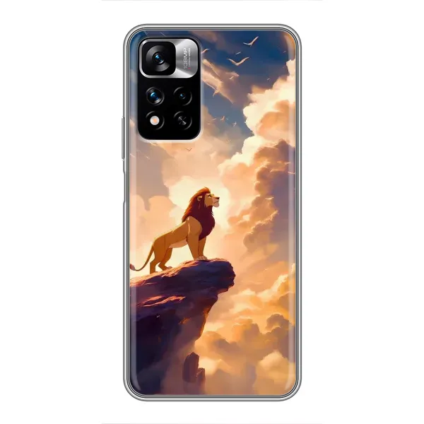 Чохол з принтом «Сімба на скелі» для Xiaomi Redmi Note 11 Pro Plus