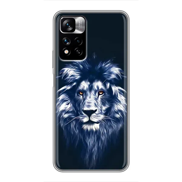 Чехол с принтом «Синий Лев» для Xiaomi Redmi Note 11 Pro Plus Чехол с принтом «Синий Лев» для Xiaomi Redmi Note 11 Pro Plus