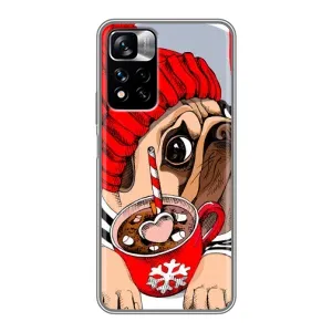 Чохли з собаками для Xiaomi Redmi Note 11 Pro Plus (VPrint) (Песик в шапці)