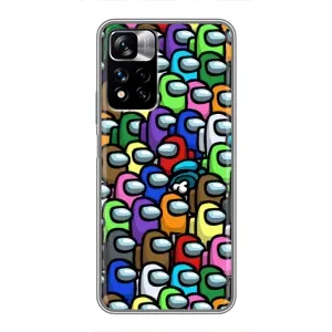 Чохли Амонг Ас для Xiaomi Redmi Note 11 Pro Plus (AlphaPrint) (Убитий)