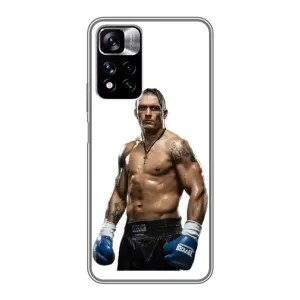 Чехол с картинкой Александр Усик для Xiaomi Redmi Note 11 Pro Plus (Усик на белом)