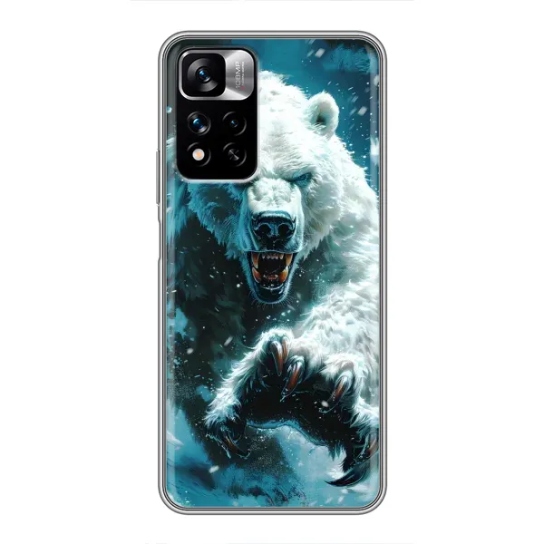 Чехол с принтом «Полярный медведь» для Xiaomi Redmi Note 11 Pro Plus