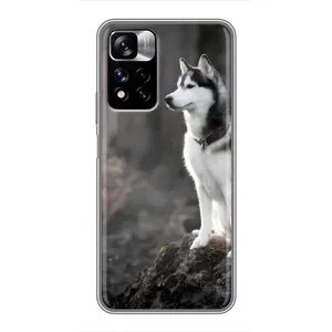 Чохол з Хаскі Xiaomi Redmi Note 11 Pro Plus - (AlphaPrint) (Вірний собака)