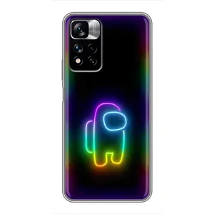 Чохли Амонг Ас для Xiaomi Redmi Note 11 Pro Plus (AlphaPrint) (Яскравий скін)