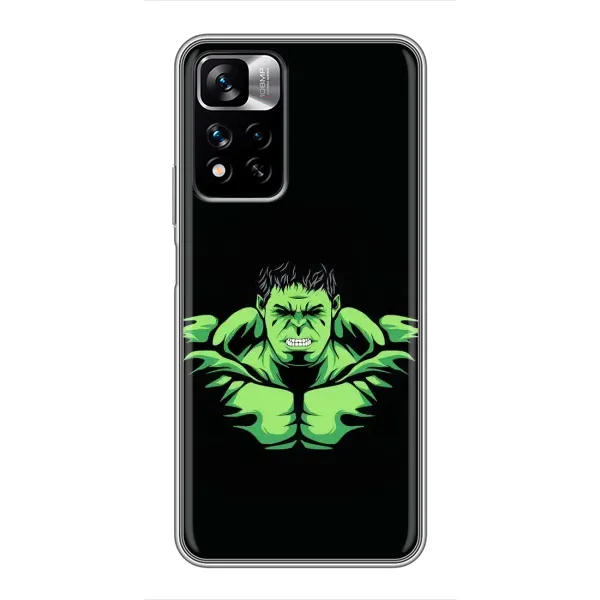 Чехол с принтом «Зелёный Халк» для Xiaomi Redmi Note 11 Pro Plus