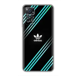 Чохли Адидас для Xiaomi Redmi Note 11 Pro (AlphaPrint) (Адідас з полосами)