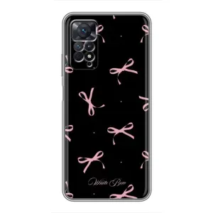 Чохол з бантиками на Xiaomi Redmi Note 11 Pro (Банти на чорному)