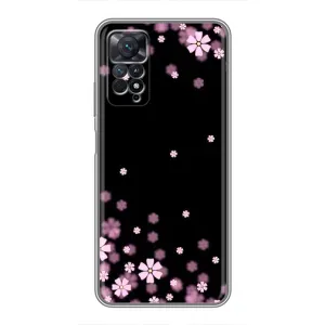 Чохол для Xiaomi Redmi Note 11 Pro - з принтом (Дизайнерські) (AlphaPrint) (Квіти маленькі)