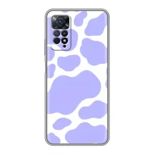 Чохол з принтом корови на Xiaomi Redmi Note 11 Pro (Фіолетова Бурьонка)