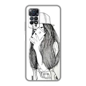 Чохол з друком для Xiaomi Redmi Note 11 Pro - (Мода) (AlphaPrint) (Фото дівчини)