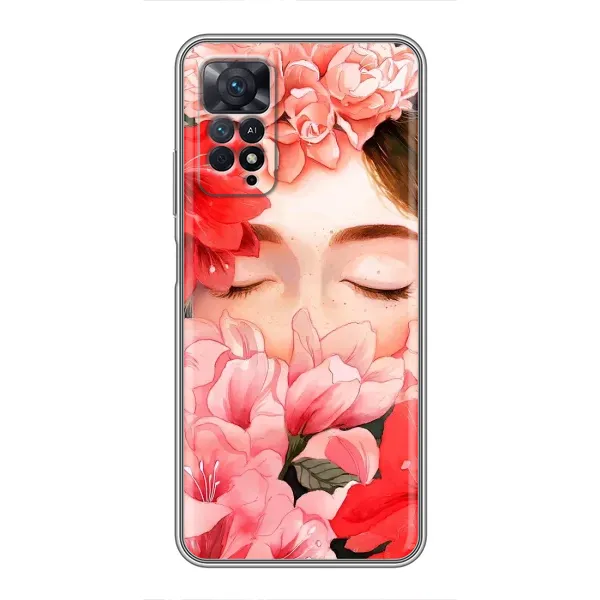 Чохол з принтом «Очі в квітах» для Xiaomi Redmi Note 11 Pro
