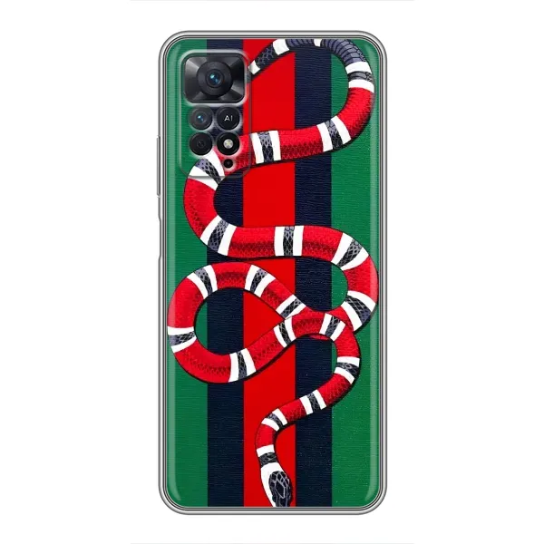 Чехол с принтом «Gucci змия» для Xiaomi Redmi Note 11 Pro Чехол с принтом «Gucci змия» для Xiaomi Redmi Note 11 Pro